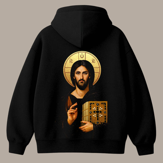 Jesus Pantokrator Oversized Hoodie Best of Heaven's