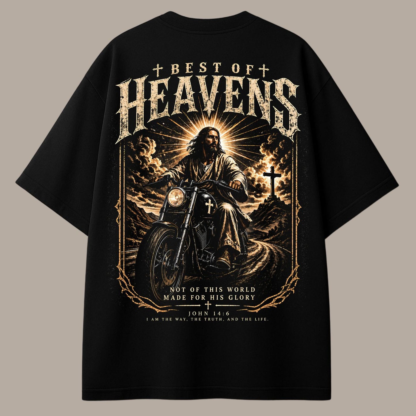 Jesus Biker T-Shirt Best of Heaven's