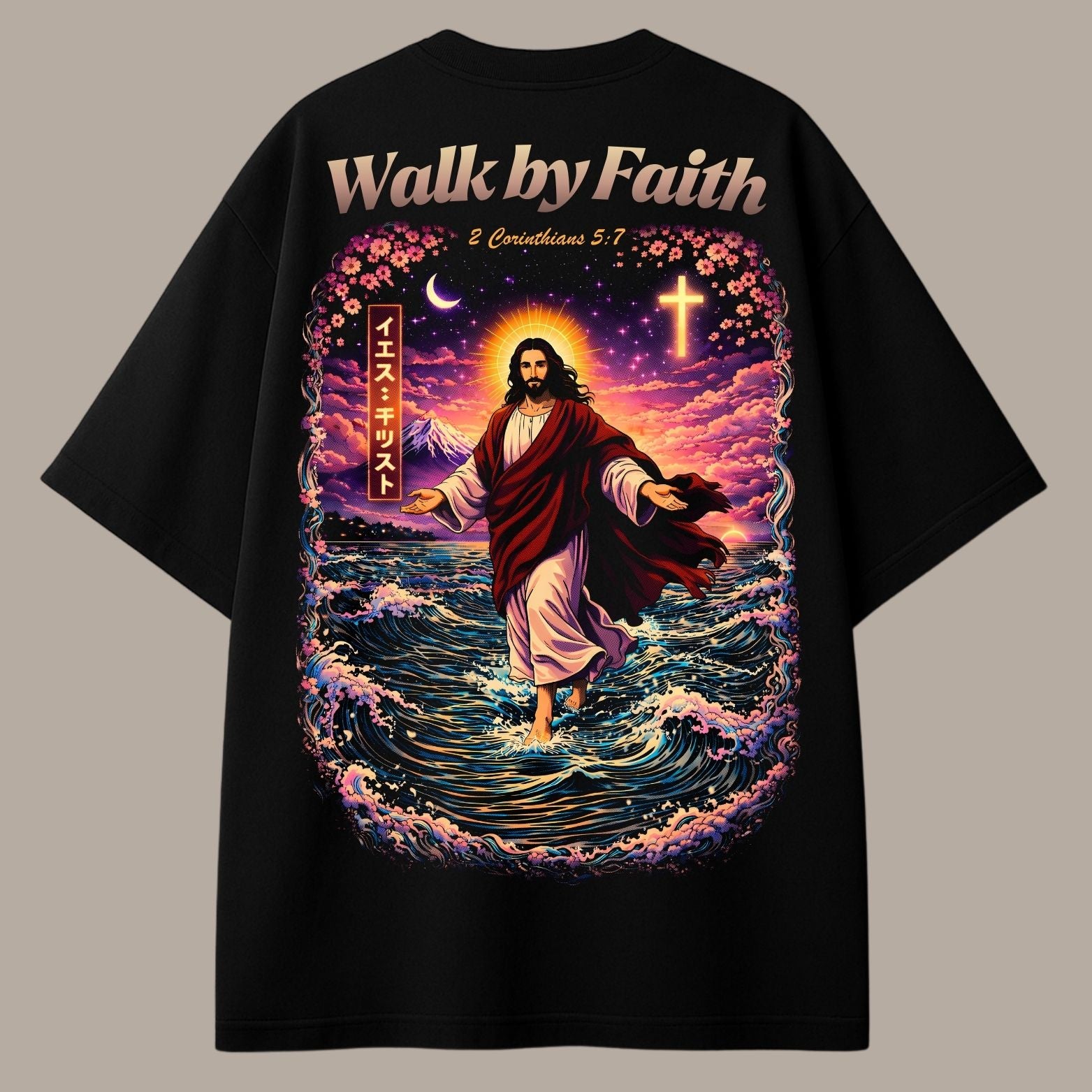 WALK BY FAITH – Japanese Wave Tee Best of Heaven's