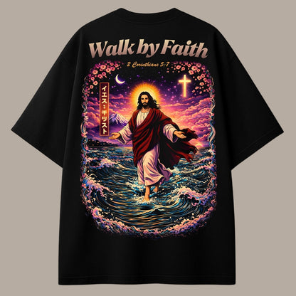 WALK BY FAITH – Japanese Wave Tee Best of Heaven's
